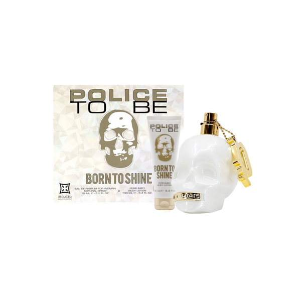 Police To Be Born To Shine For Woman Eau de Parfum 75ml + Body Lotion 2 Piece Set