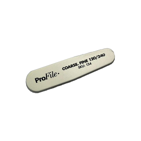 ProFile 120/240 Coarse-Fine Sausage Cushion White Core Nail File