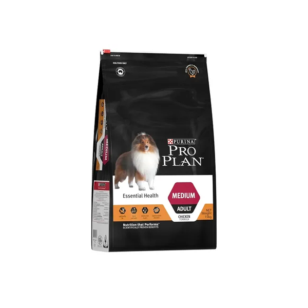 Pro Plan Medium Breed Essential Health Adult Dog Food 15kg