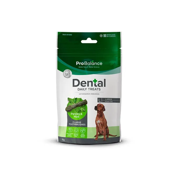 Probalance Toothbrush Parsley & Mint Large Dog Treat