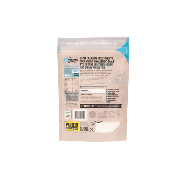 Protein Supplies Australia Pure Alcar (Acetyl L-Carnitine) 200g