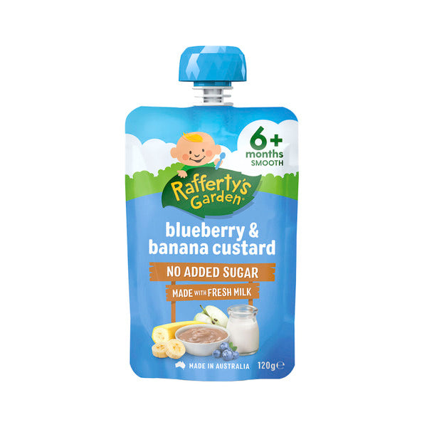 Rafferty's Garden Blueberry & Banana No Added Sugar Custard 6+ Months | 120g x 2 Pack