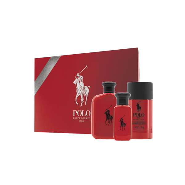 Ralph Lauren Polo Red Eau de Toilette 125ml 3 Piece Set