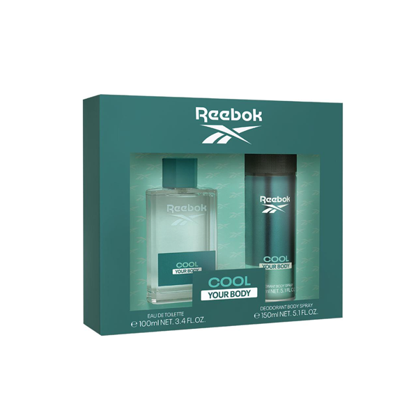 Reebok Cool Your Body For Him Eau De Toilette 100ml 2 Piece Set