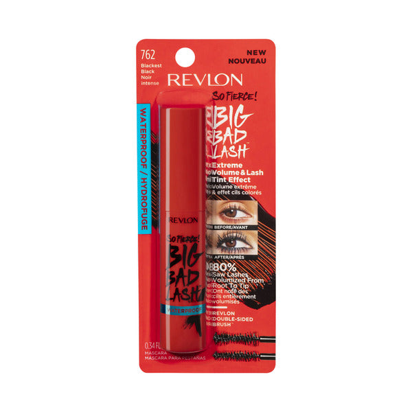 Revlon So Fierce Big Bad Lash Waterproof Blackest Black Mascara | 10mL