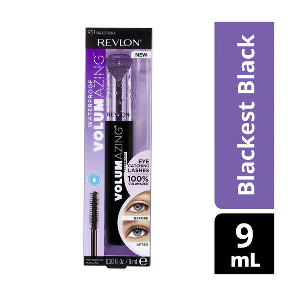 Revlon Voulmazing Waterproof Blackest Black Mascara | 9mL