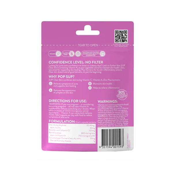 SUP Clear Skin 30 capsules