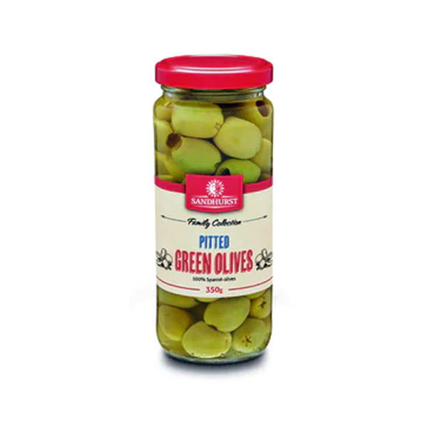 Sandhurst Pitted Green Olives | 350g