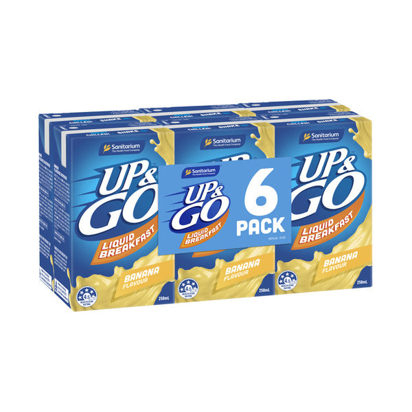 Sanitarium Up&Go Banana Cereal 6X250mL | 1.5L