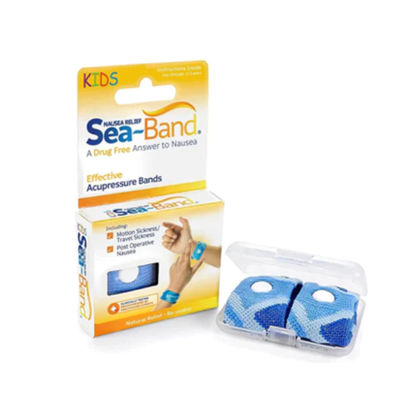 Sea Band Nausea Relief Wrist Bands for Children Blue 1 Pair