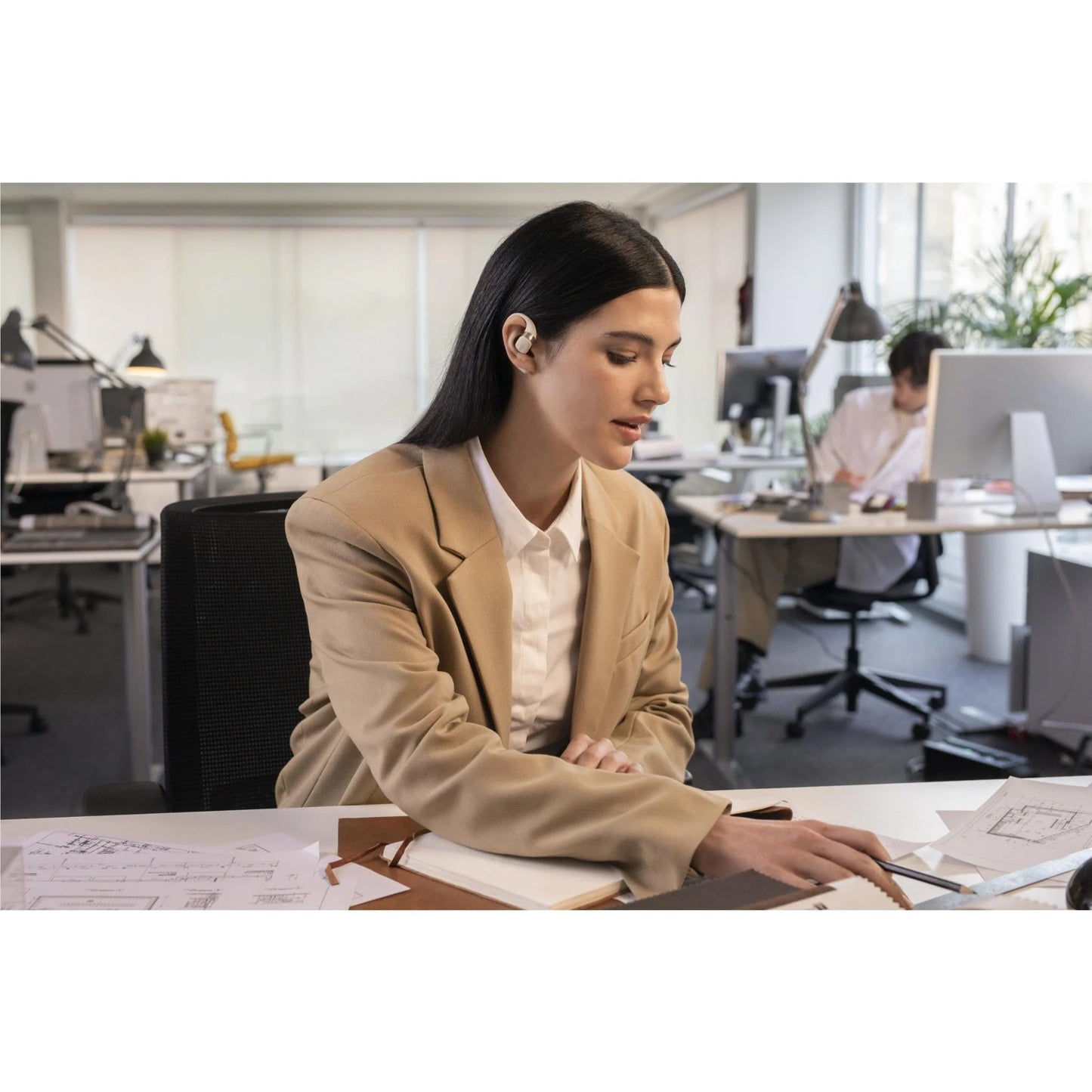 Shokz OpenFit True Wireless Earphones (Beige)