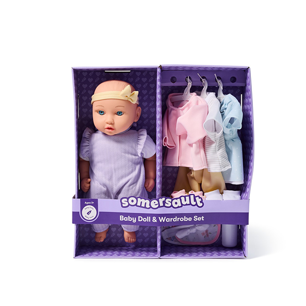 Somersault Baby Doll and Lil Waredrobe Set