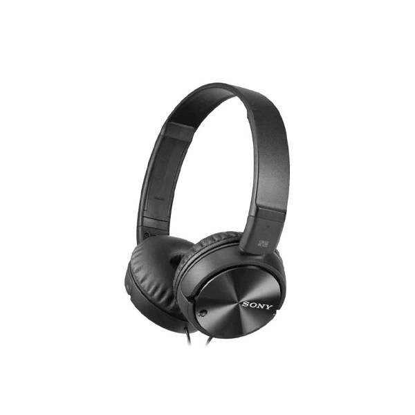 Sony MDR-ZX110NC Noise Cancelling Headphones - Overhead Black Headset With 80-Hour Battery