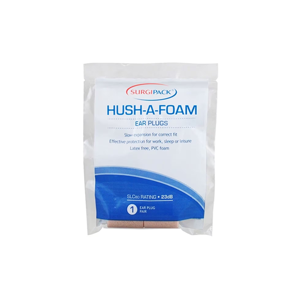 Surgipack Hush A Foam Ear Plugs 1 Pair