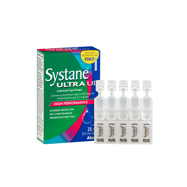 Systane Ultra UD Lubricant Eye Drops Preservative Free 0.5ml x 25 Vials