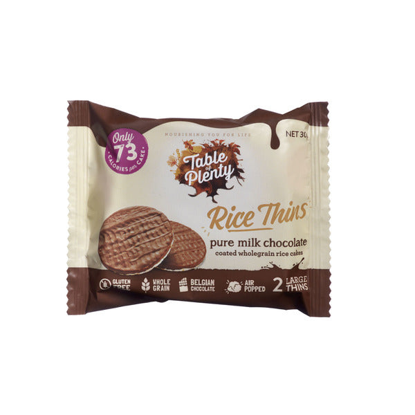 Table Of Plenty Single Rice Cakes Milk Chocolate | 30g