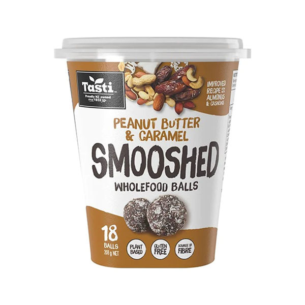 Tasti Smooshed Wholefood Balls Peanut Butter & Caramel | 207g