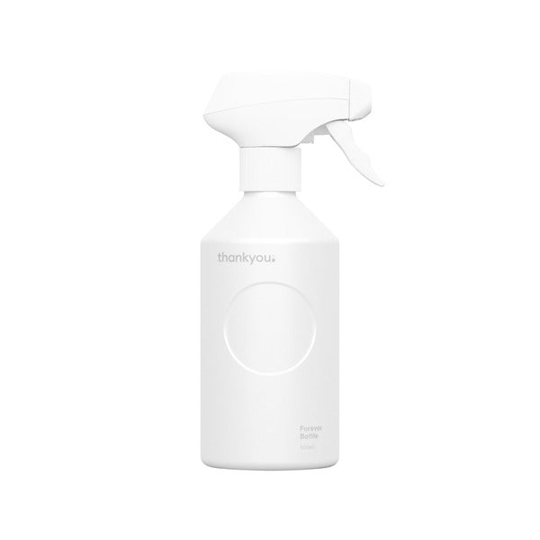 Thankyou Forever Bottle White Aluminium Trigger Spray | 500mL