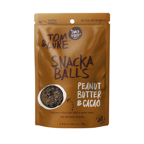 Tom & Luke Peanut Butter & Cacao Snackaballs | 88g