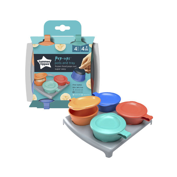 Tommee Tippee Freezer Weaning Pots 60ml 4 Pack 4m+ | 4 pack