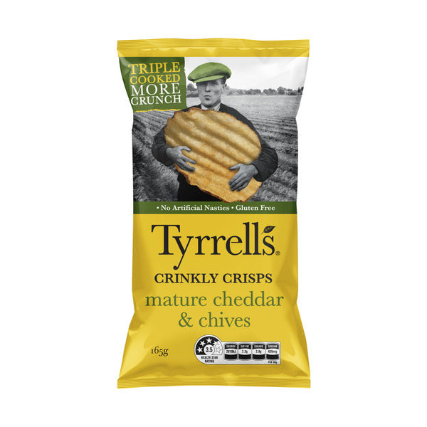Tyrrells Crinkle Cut Mature Cheddar | 165g