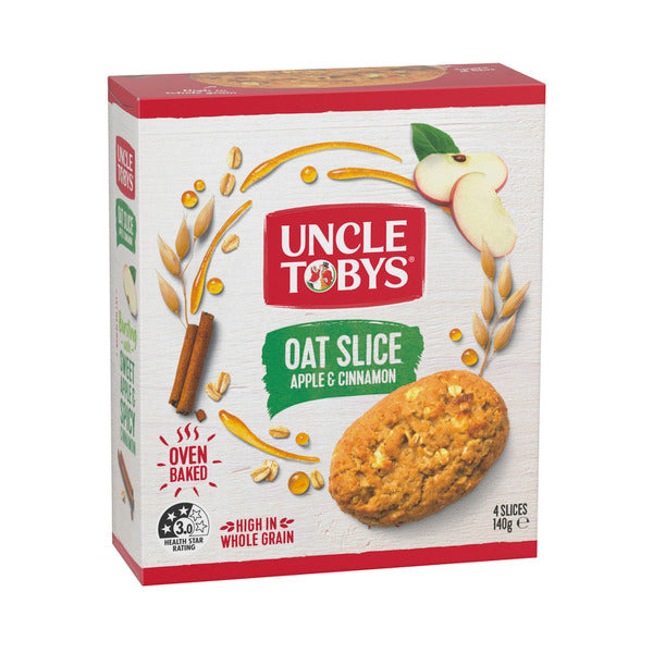 Uncle Toby's Oat Slice Apple & Cinnamon | 140g