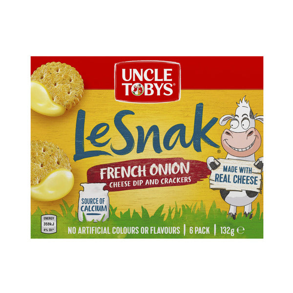 Uncle Tobys Le Snak French Onion | 132g