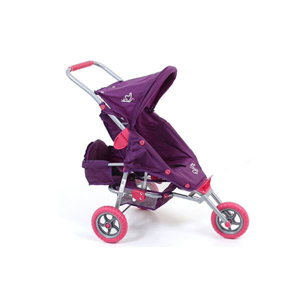 Valco Baby Just Like Mum Mini Marathon w/ Toddler Seat Doll Pram Toy Kids Purple