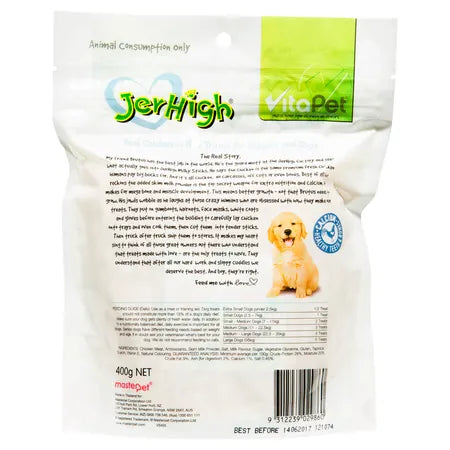 Vitapet Jer High Milky Sticks Dog Treat 400g
