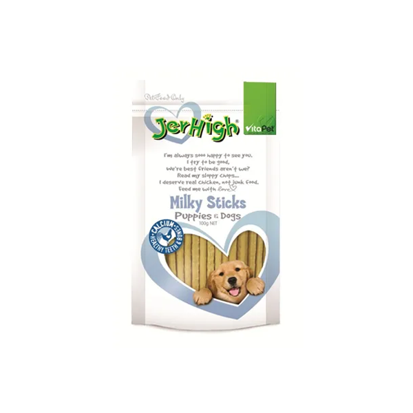 Vitapet Jerhigh Milky Sticks Dog Treat 100g