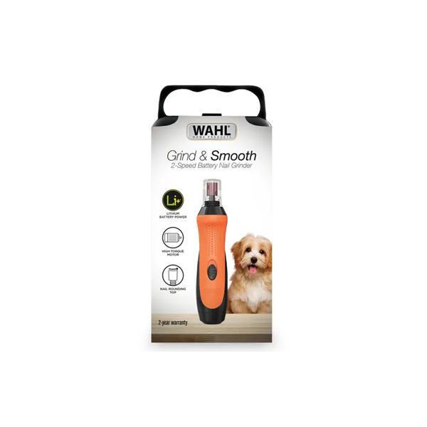 Wahl Grind & Smooth - Molinillo de uñas para Perro con batería de 2 Wahl Grind & Smooth - Molinillo de uñas para Perro con batería de 2