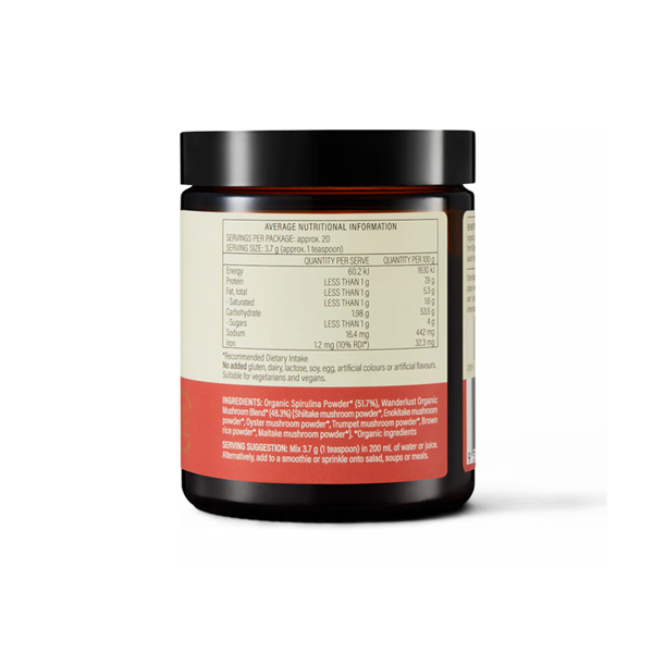 Wanderlust Energy Mushroom Powder 75g