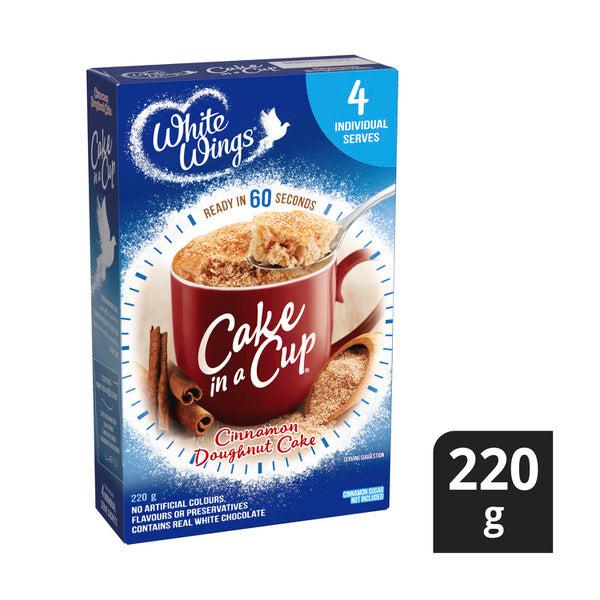 White Wings In A Cup Cinnamon Doughnut | 220g