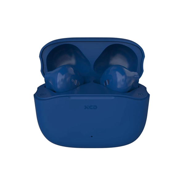 XCD True Wireless Stem Buds with USB-C Charging Case (Navy Blue)