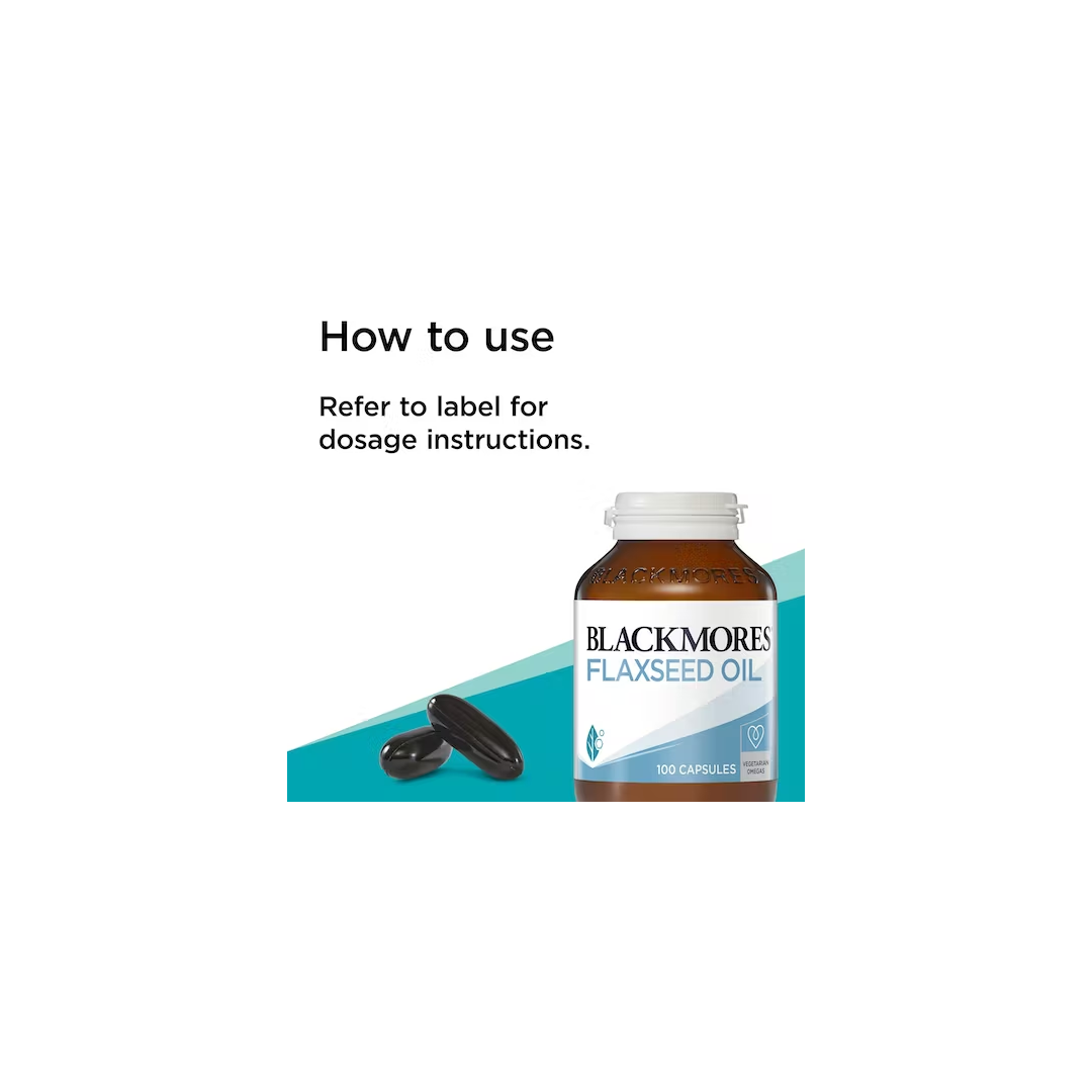 Blackmores Flaxseed Oil 100 Vegetarian Capsules