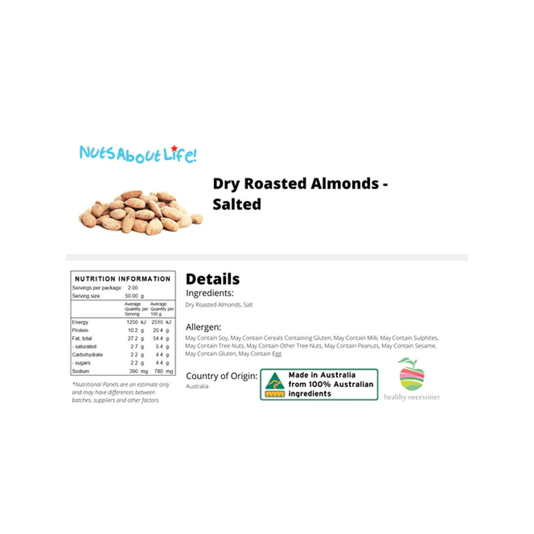 Dry Roasted Almonds Salted | 1Kg