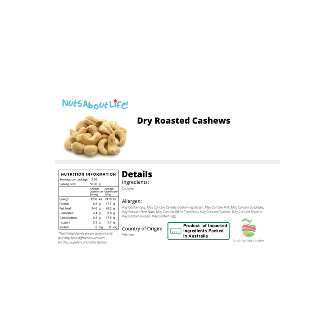 Dry Roasted Cashews Salted | 1Kg