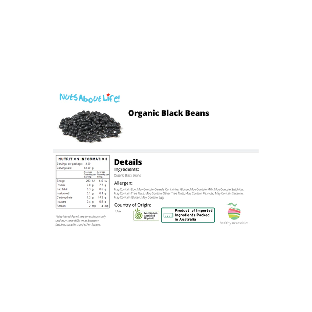Organic Black Beans | 1Kg