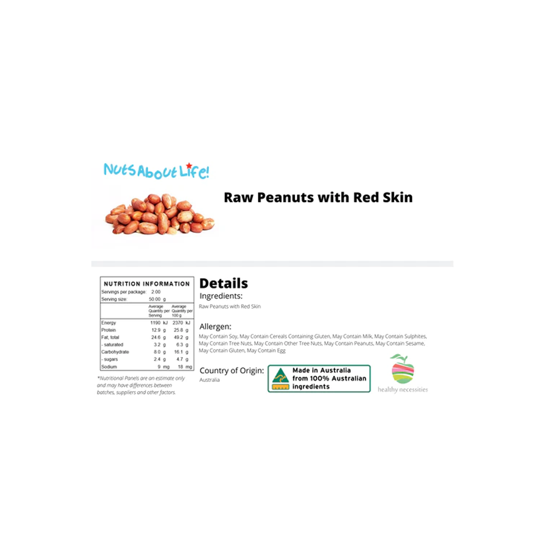 Raw Peanuts (Skin On) | 1Kg