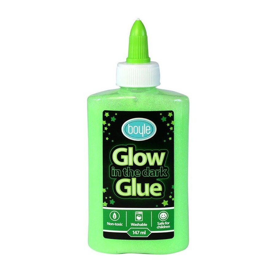 10PK Boyle Glow in the Dark Glitter Glue Adhesive Kids Art