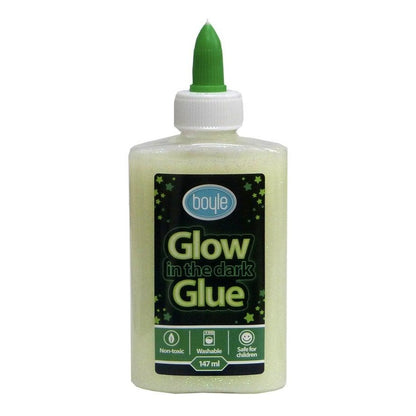 10PK Boyle Glow in the Dark Glitter Glue Adhesive Kids Art