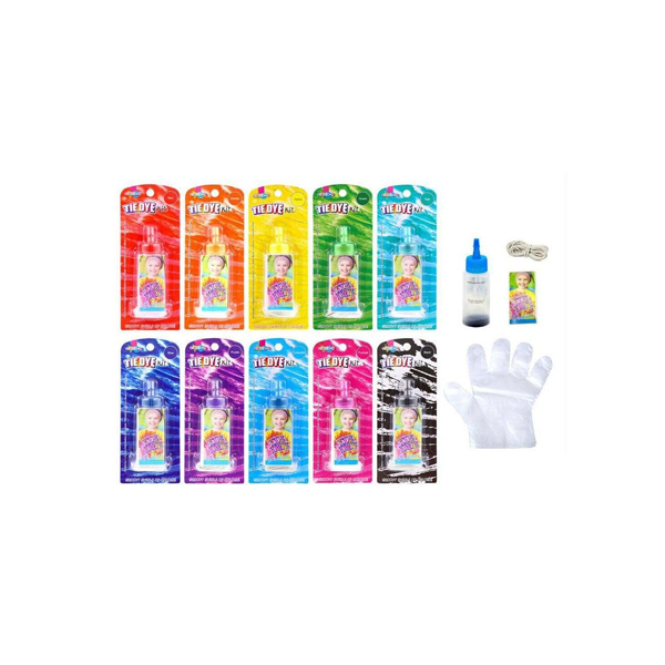 10x Bright Colours Tie Dye KIT Fabric Dye Art Paint Non-Toxic Textile DIY Gifts