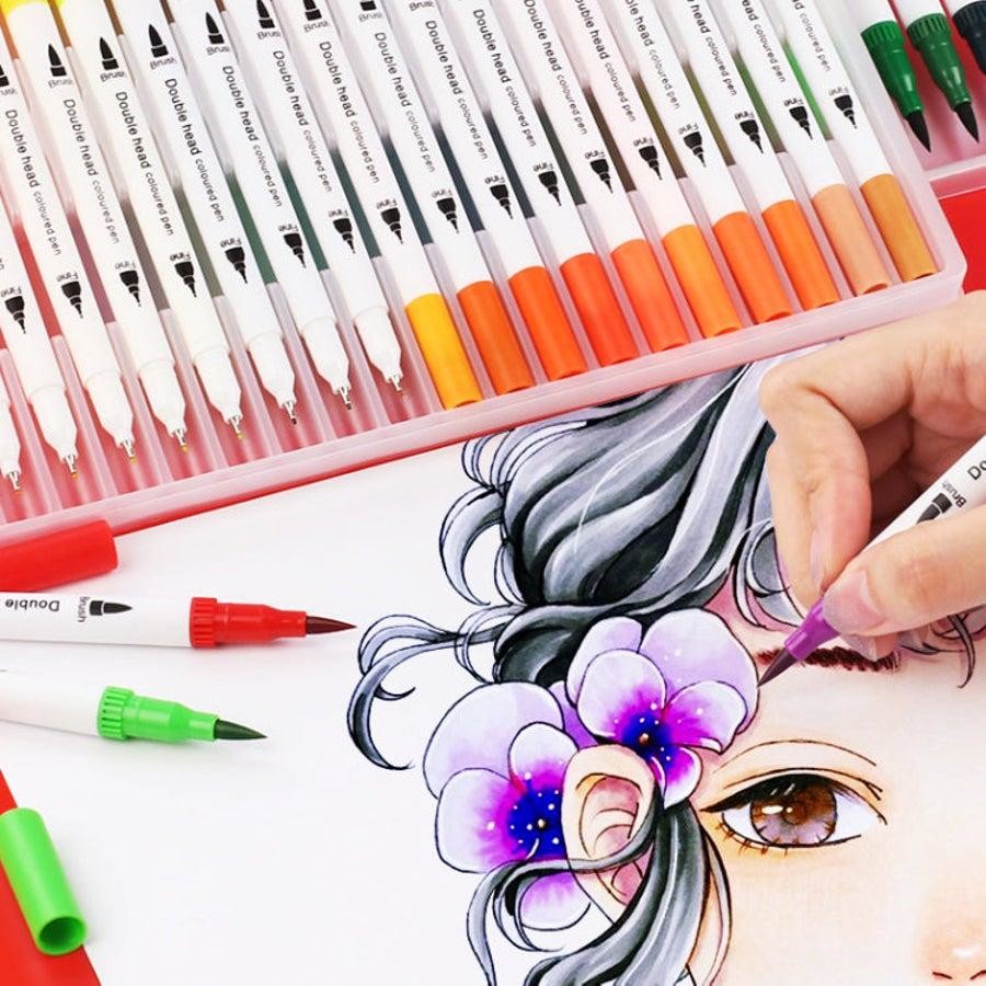 12 Colour Brush Pen Watercolor Art Drawing Painting Artist Sketch Manga Marker