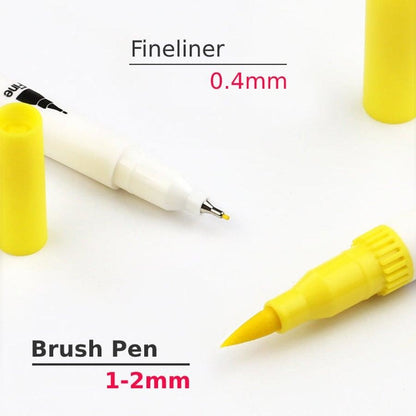 12 Colour Brush Pen Watercolor Art Drawing Painting Artist Sketch Manga Marker