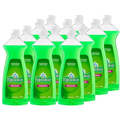 12PK Palmolive 500ml Original Dishwashing Liquid Detergent Wash Dishes Pan Glass