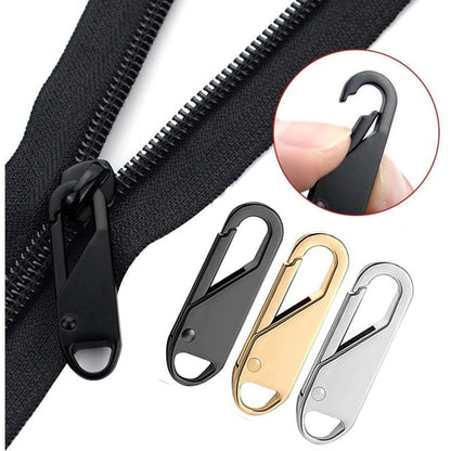 12 Pcs Zipper Slider Puller Zipper Repair Kit Removable Zipper Pull Tabs For Clothing-4 Color