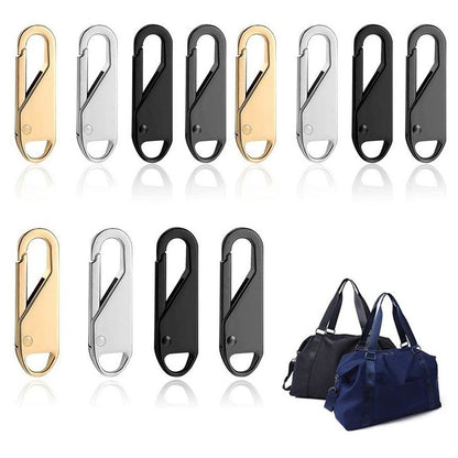 12 Pcs Zipper Slider Puller Zipper Repair Kit Removable Zipper Pull Tabs For Clothing-4 Color