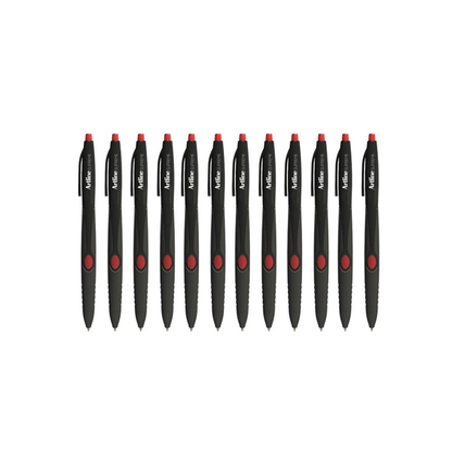 12pc Artline Supreme 1.0mm Ball Point Pen Writing School Ballpoint Draw Pens Red