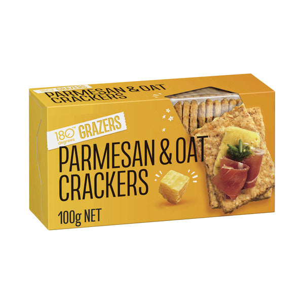 180 Degrees Grazers Crackers Parmesan & Oat | 100g