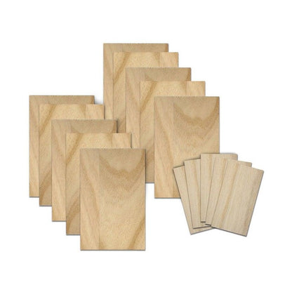 2x 15pc Boyle Hobby Craft DIY Kids/Adult Model Paulownia Wood Small Sheet Pack